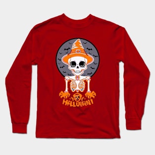 Halloween Skeleton Long Sleeve T-Shirt